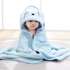 Serviette de bain douce avec cape pour bébé