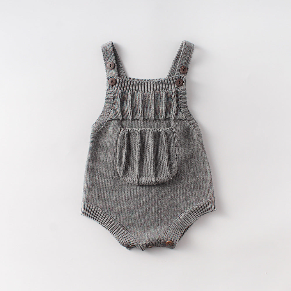 Body en laine tricotée pour fille