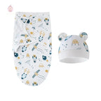 Couverture d'emmaillotage avec bonnet - Mum&Choupinou