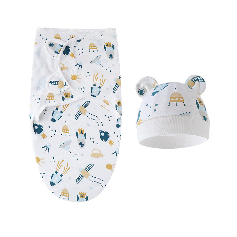 Couverture d'emmaillotage avec bonnet