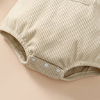 Barboteuse à bretelles motif ourson