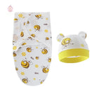 Couverture d'emmaillotage avec bonnet - Mum&Choupinou