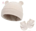 Bonnet et moufles pour bébé en coton - Mum&Choupinou