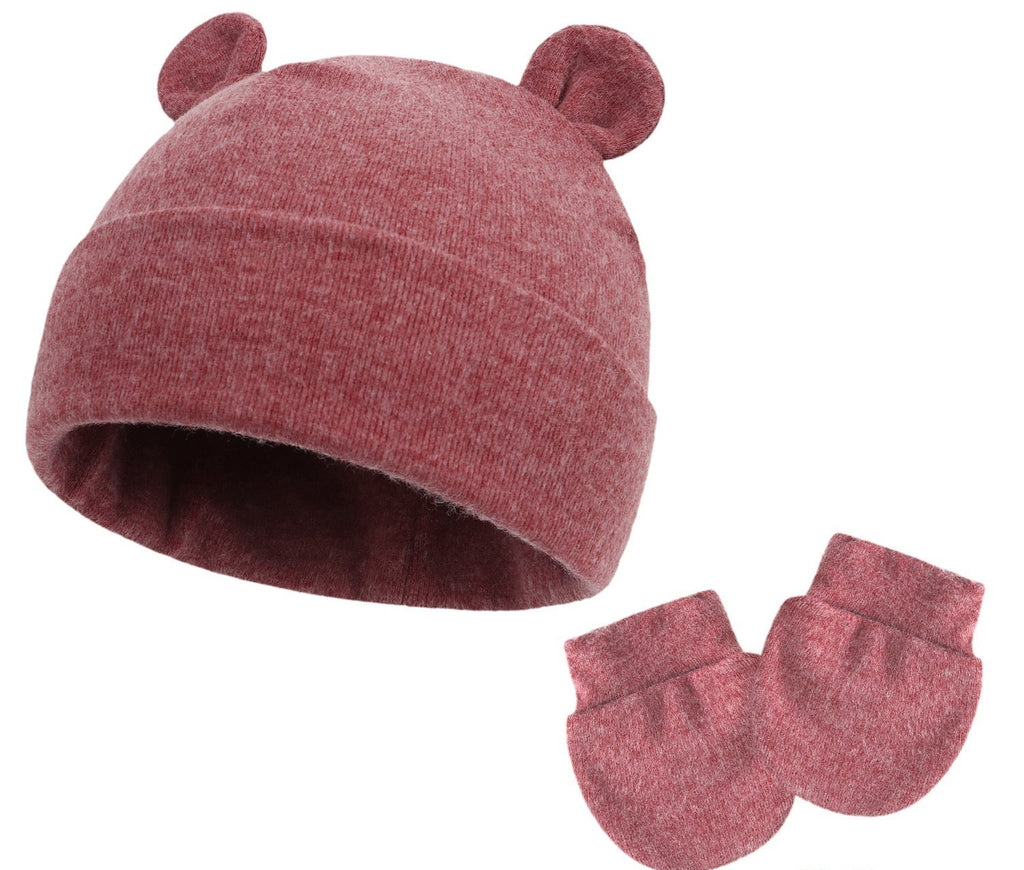 Bonnet et moufles pour bébé en coton - Mum&Choupinou #