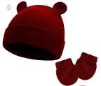 Bonnet et moufles pour bébé en coton - Mum&Choupinou