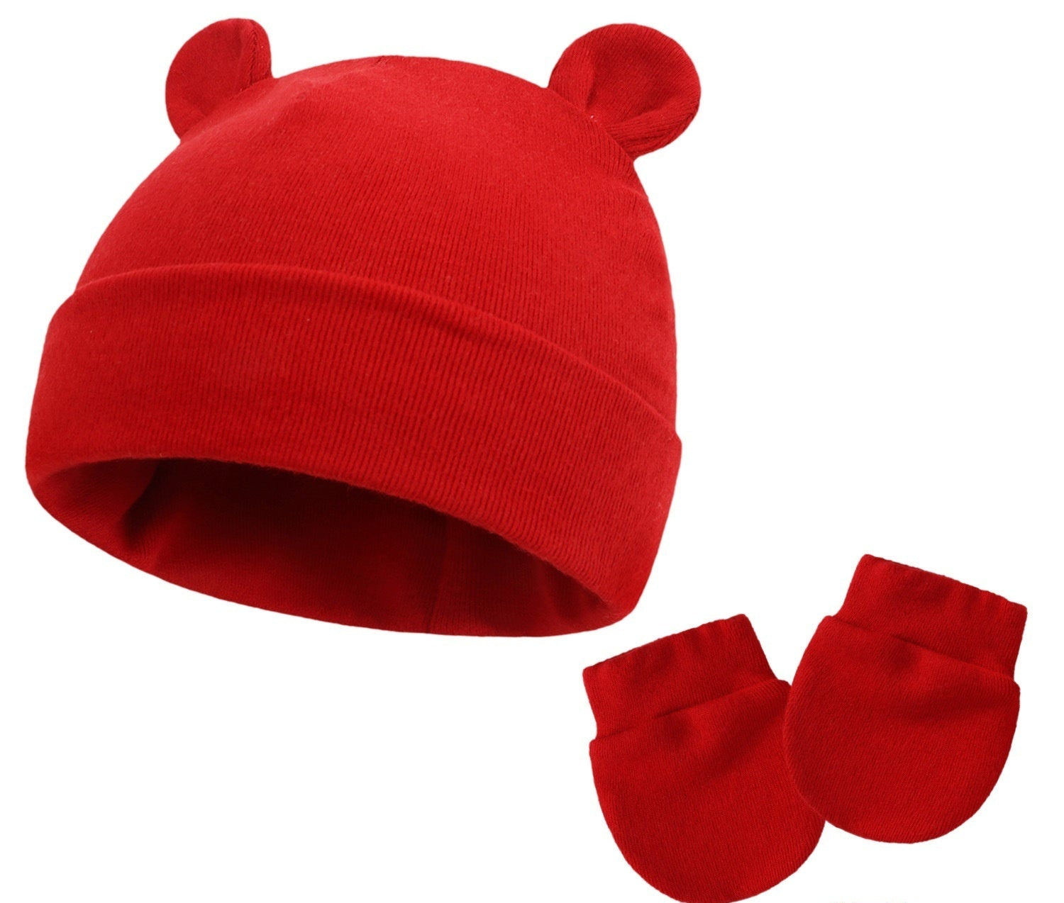 Bonnet et moufles pour bébé en coton - Mum&Choupinou #