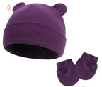 Bonnet et moufles pour bébé en coton - Mum&Choupinou