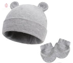 Bonnet et moufles pour bébé en coton - Mum&Choupinou