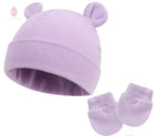 Bonnet et moufles pour bébé en coton - Mum&Choupinou