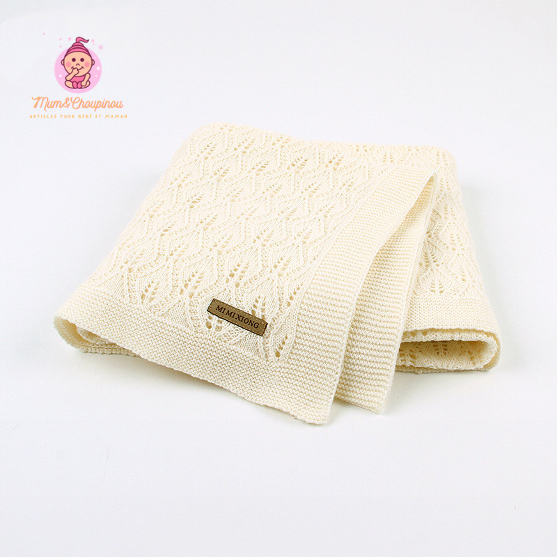 Couverture pour bébé en tricot