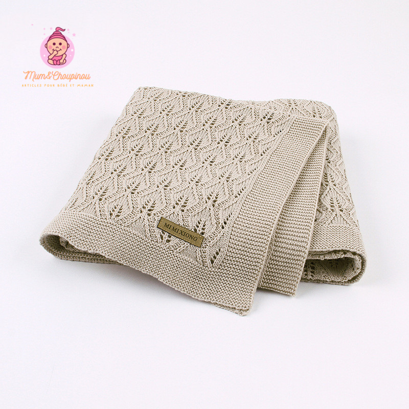 Couverture pour bébé en tricot