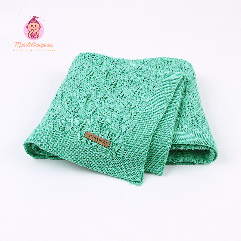 Couverture pour bébé en tricot