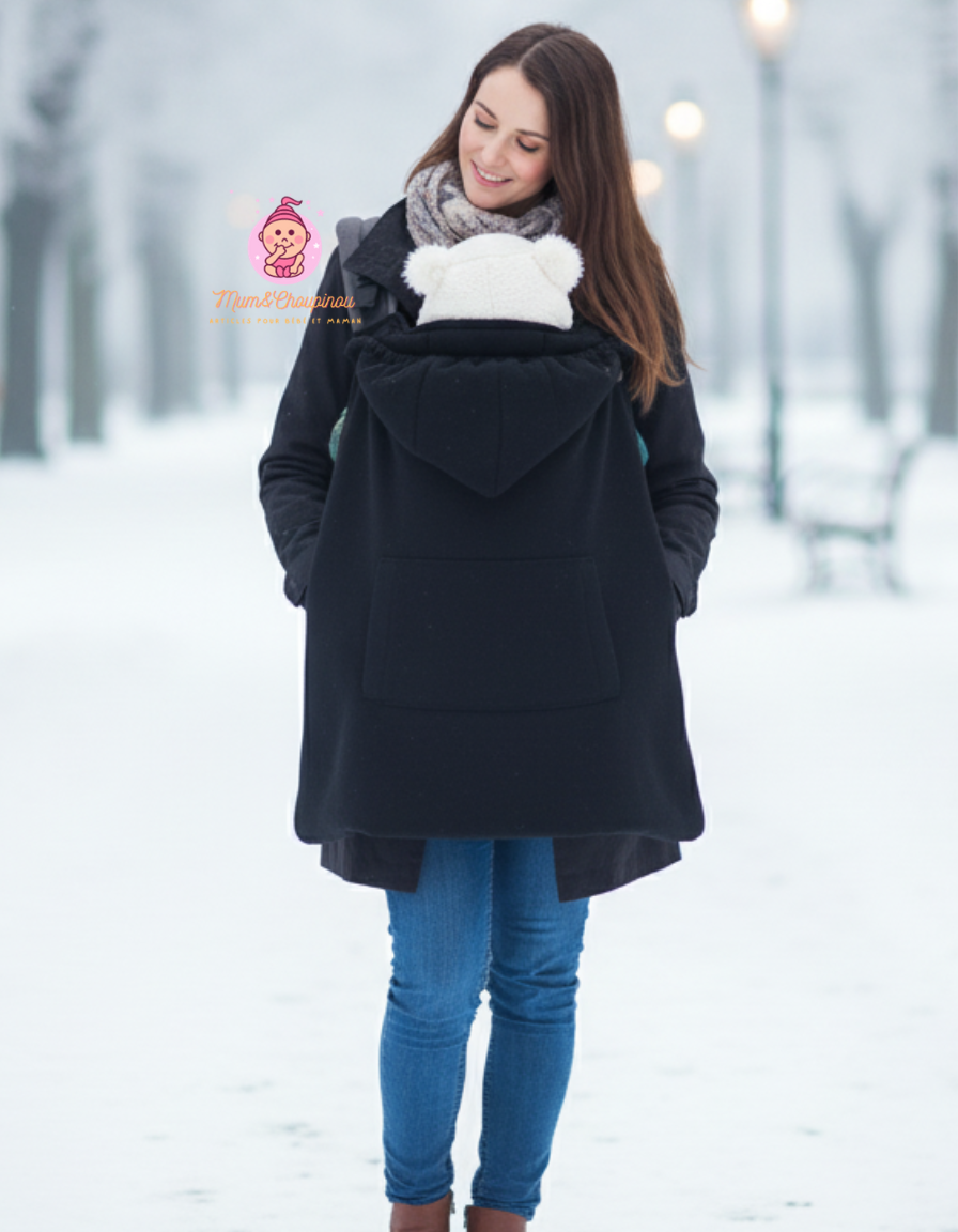 Cape épaisse porte-bébé