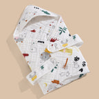 Couverture à capuche en gaze de coton - Mum&Choupinou #