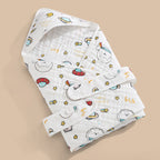 Couverture à capuche en gaze de coton - Mum&Choupinou #