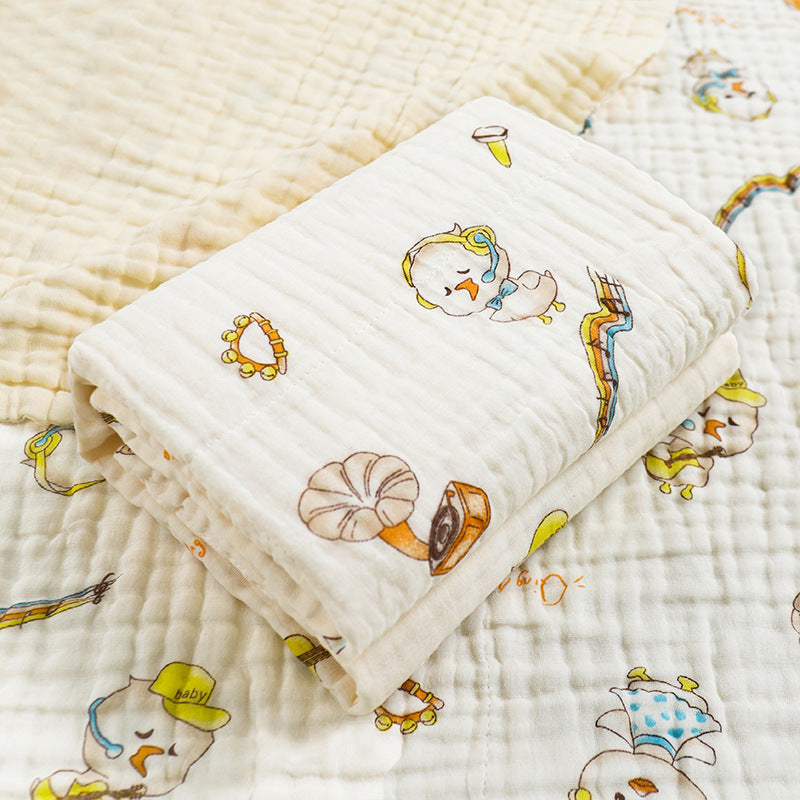 Couverture en gaze de coton pur imprimée pour nouveau-né - Mum&Choupinou #
