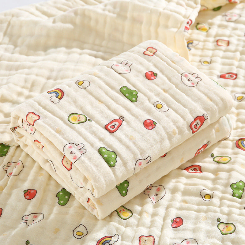 Couverture en gaze de coton pur imprimée pour nouveau-né - Mum&Choupinou #