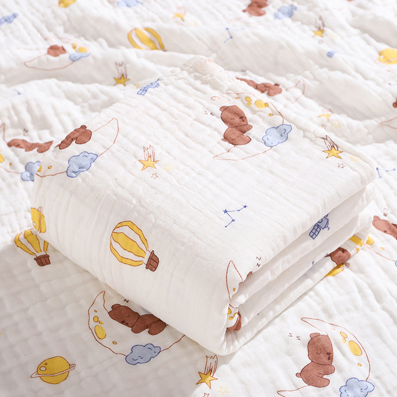 Couverture en gaze de coton pur imprimée pour nouveau-né - Mum&Choupinou #