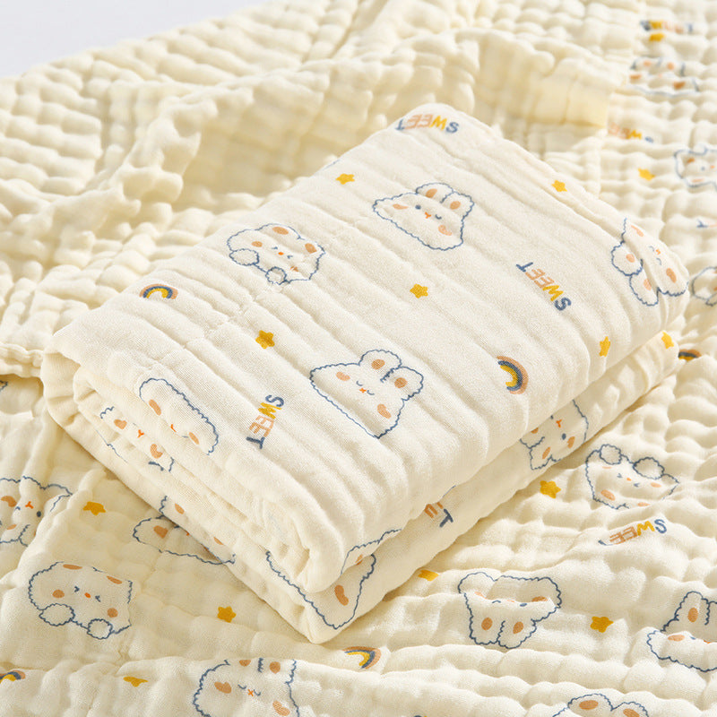 Couverture en gaze de coton pur imprimée pour nouveau-né - Mum&Choupinou #