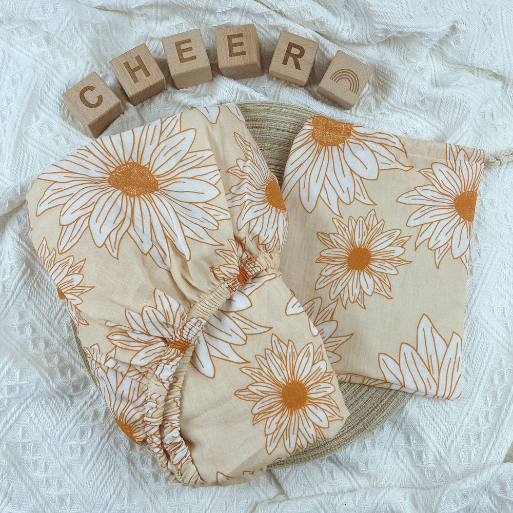Drap-housse de lit en crêpe de coton imprimé - Mum&Choupinou #