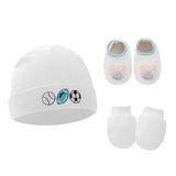 Ensemble bonnet chaussons et mitaines bébé