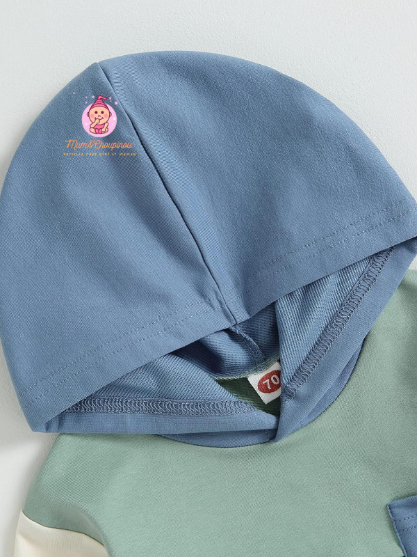 Ensemble de survêtement bébé à capuche 