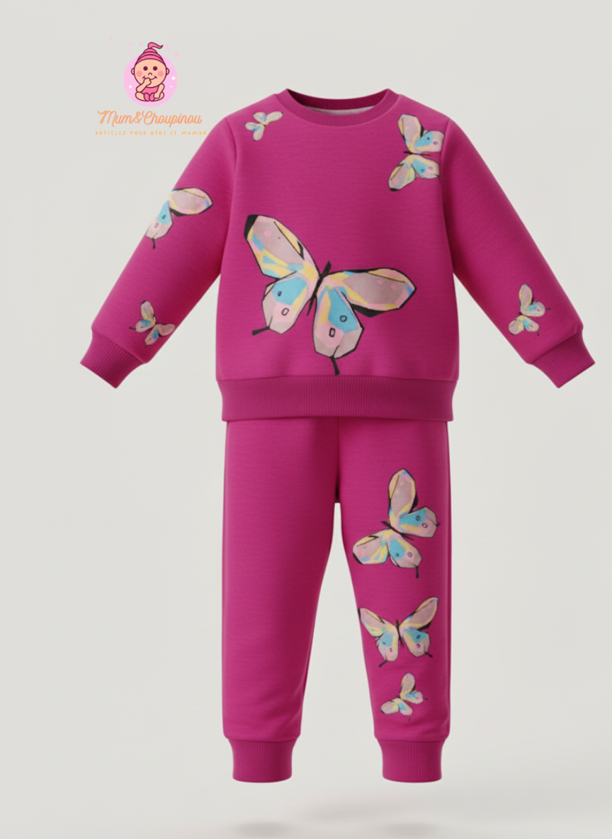 Ensemble fille pantalon et pull