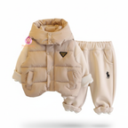 Ensemble d'hiver 3 pièces à capuche enfant 