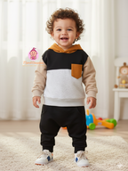 Ensemble de survêtement bébé à capuche 