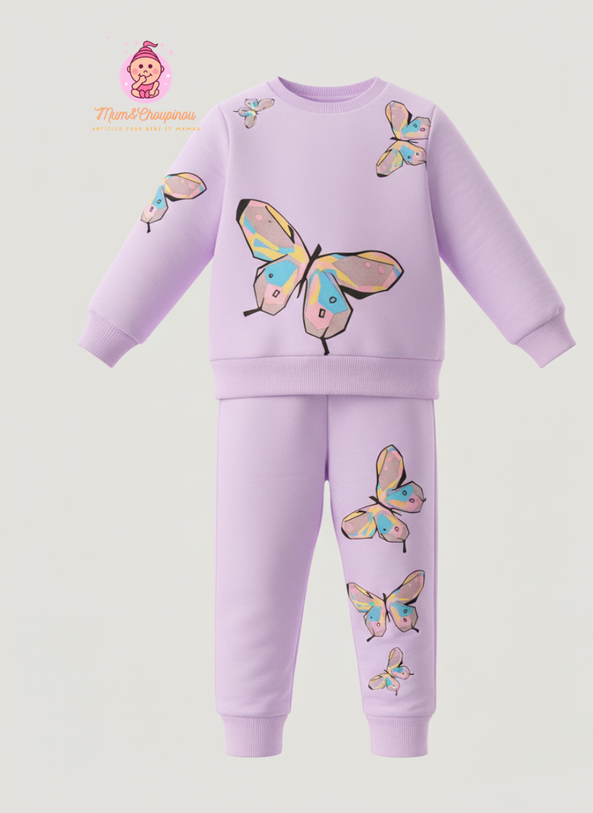 Ensemble fille pantalon et pull