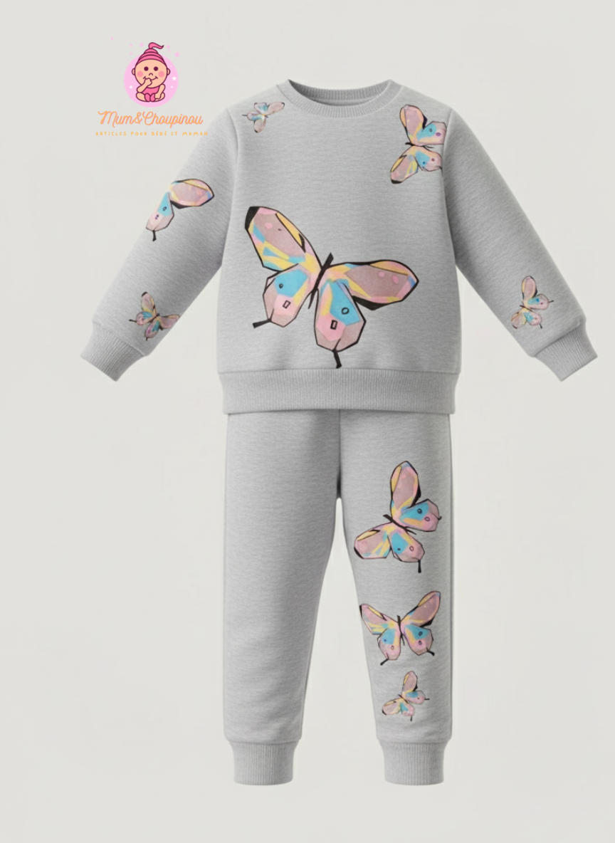 Ensemble fille pantalon et pull