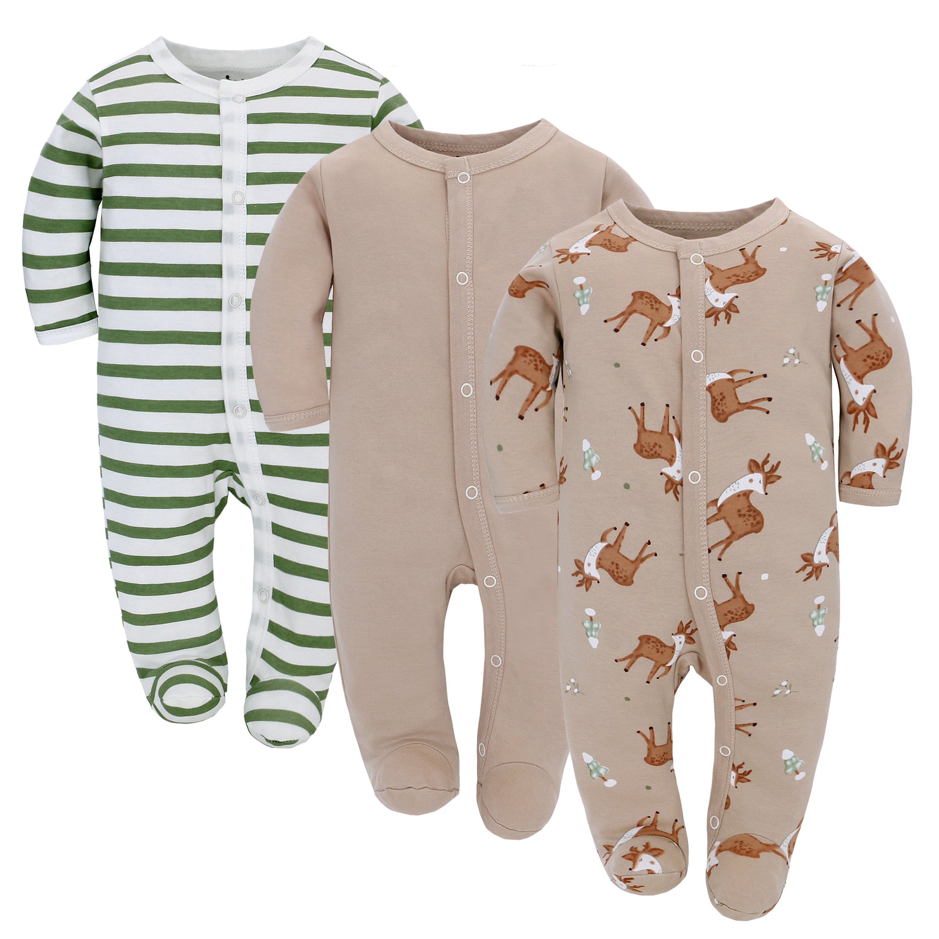 Lot de 3 grenouillères dors-bien - Mum&Choupinou #