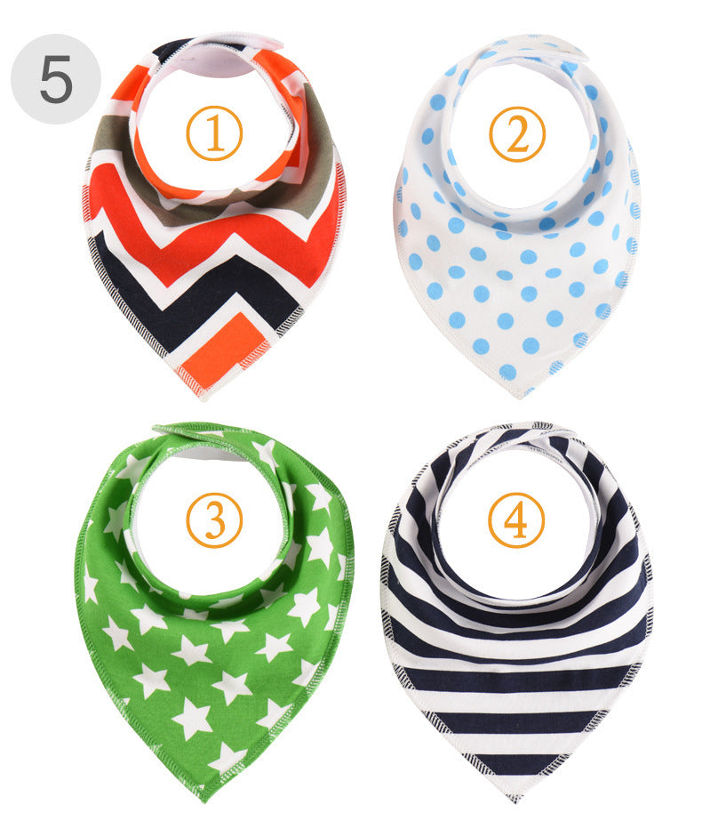 Lot de 4 bavoirs bandana pour bébé - Mum&Choupinou #