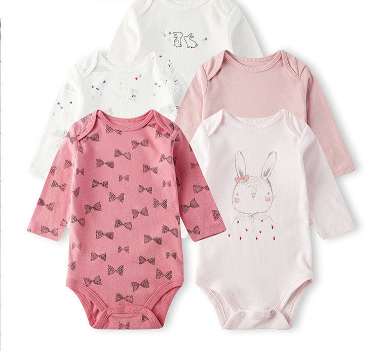 Lot de 5 bodies manches longues pour bébé - Mum&Choupinou #