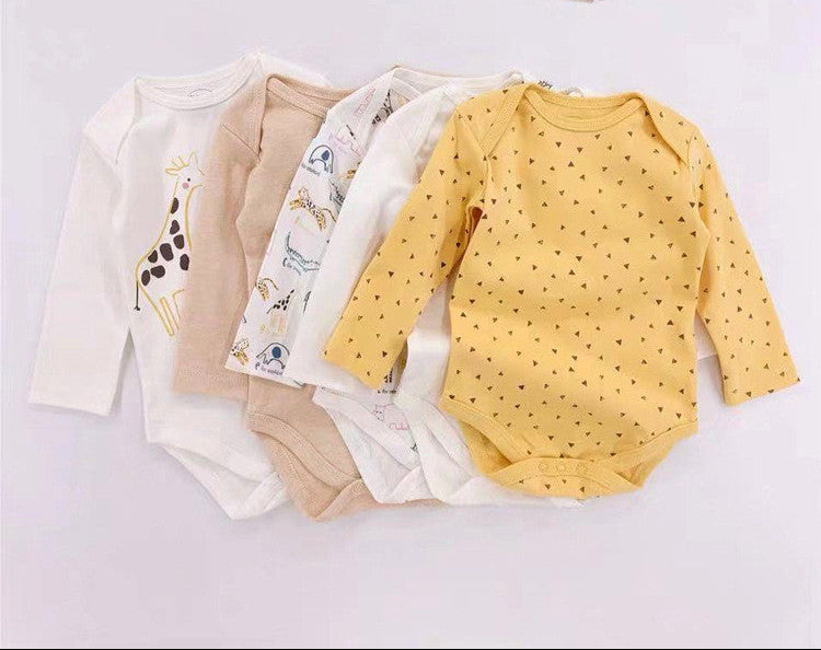 Lot de 5 bodies manches longues pour bébé - Mum&Choupinou #