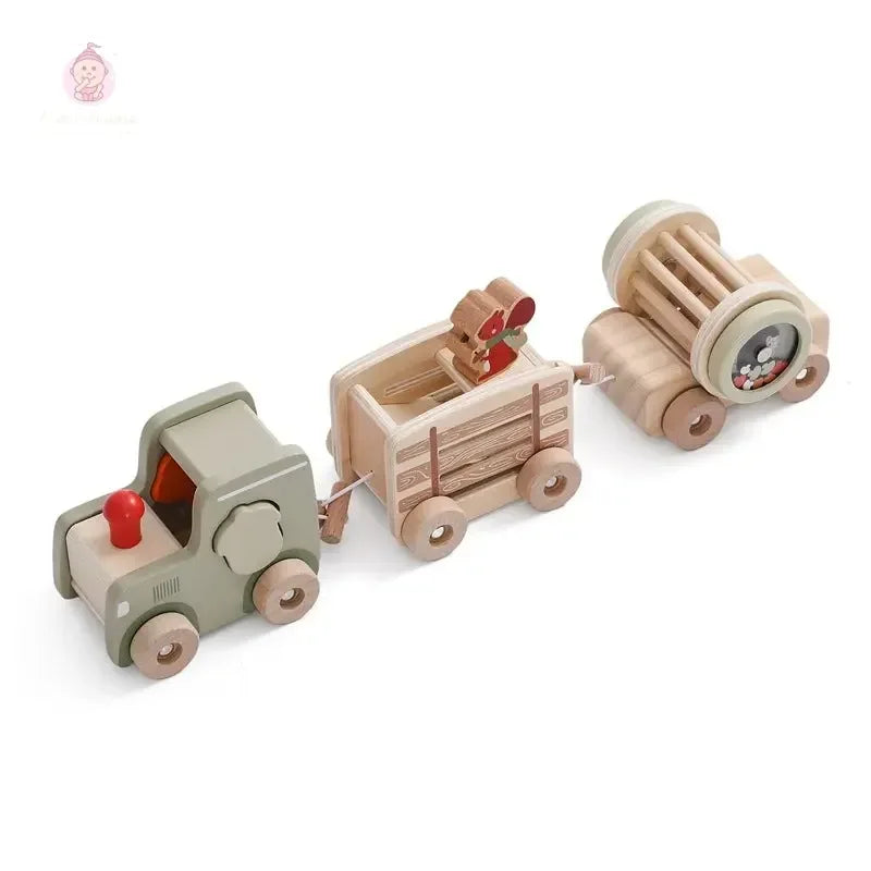Puzzle-train en bois pour enfant - Mum&Choupinou