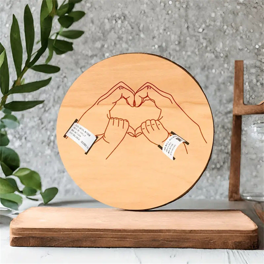 Support souvenir bracelet de naissance