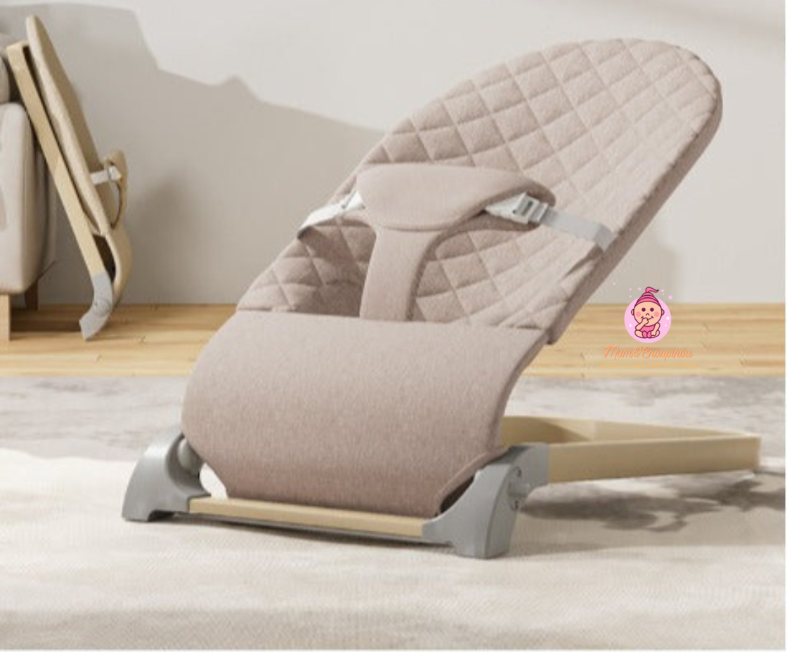 Transat bébé avec support finition bois