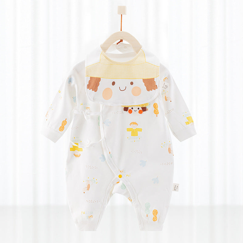 Barboteuse bébé avec bavoir - Mum&Choupinou #