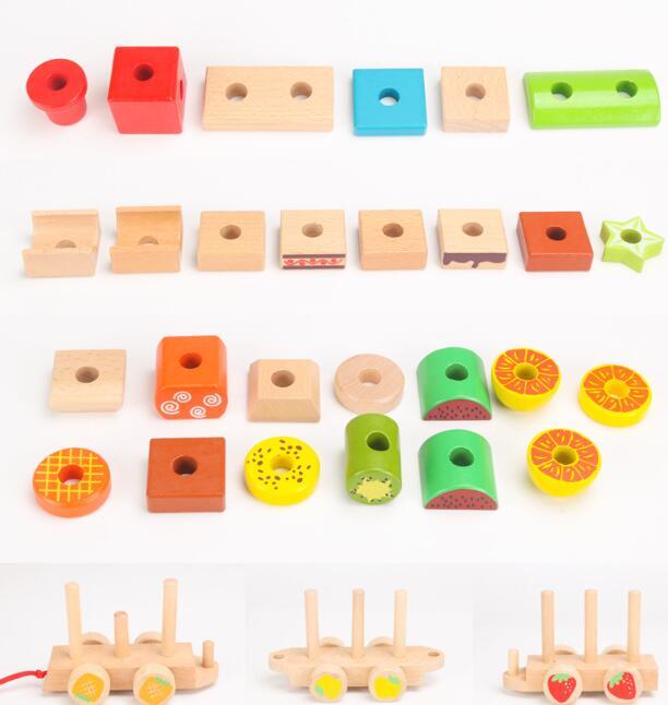 Train en bois à assembler