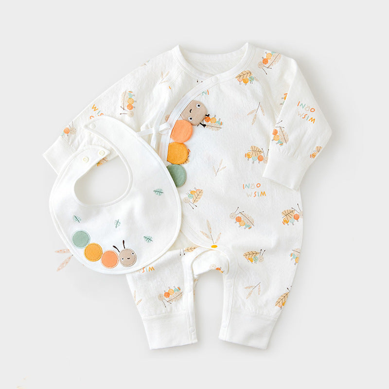 Barboteuse bébé avec bavoir - Mum&Choupinou #