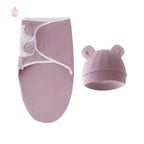 Couverture d'emmaillotage avec bonnet - Mum&Choupinou