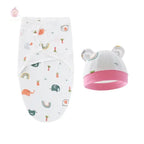 Couverture d'emmaillotage avec bonnet - Mum&Choupinou