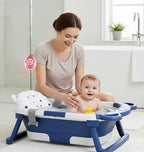 Baignoire bébé pliable avec thermomètre intégré - Mum&Choupinou