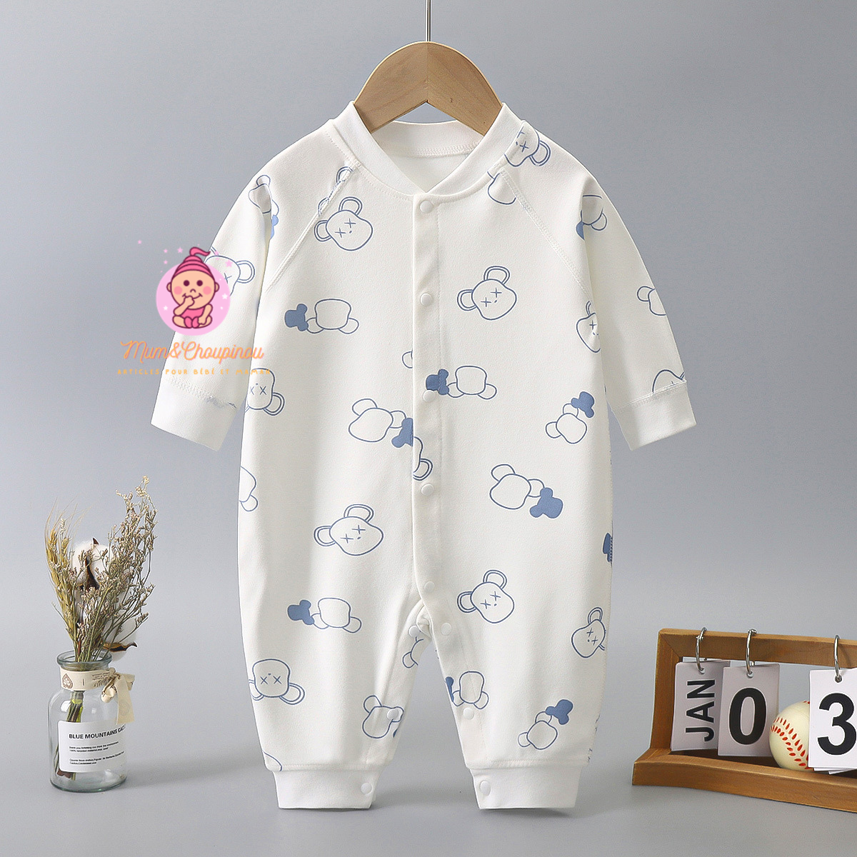 Combinaison grenouillère bébé
