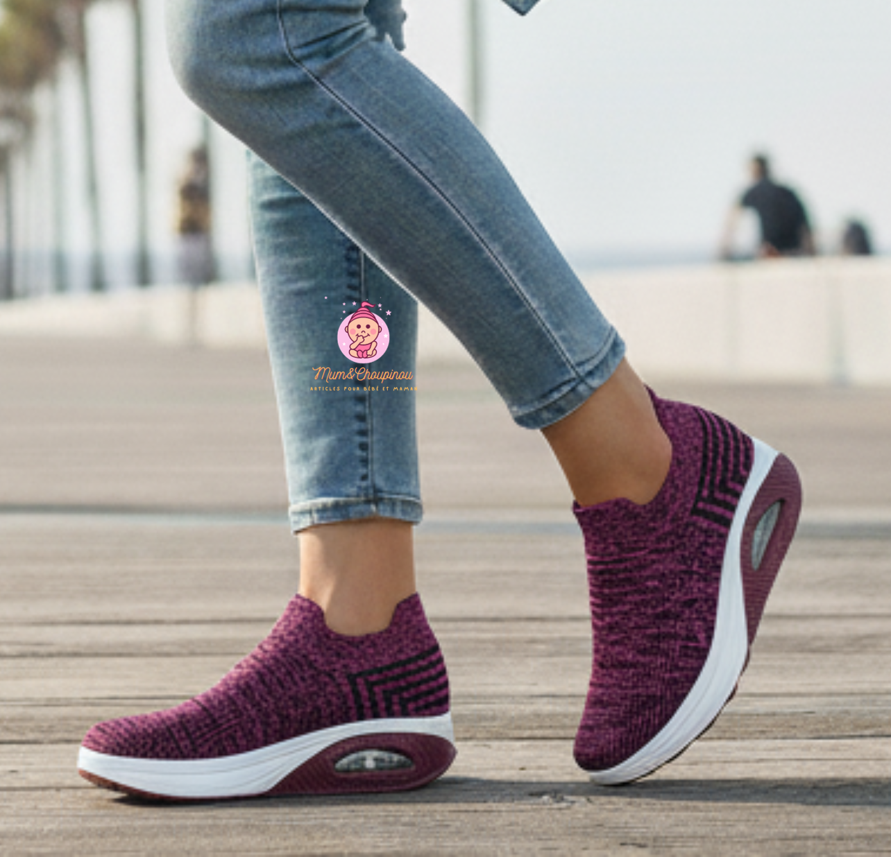 Baskets respirantes en mesh pour femme