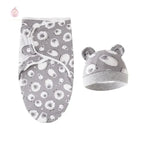 Couverture d'emmaillotage avec bonnet - Mum&Choupinou