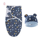 Couverture d'emmaillotage avec bonnet - Mum&Choupinou