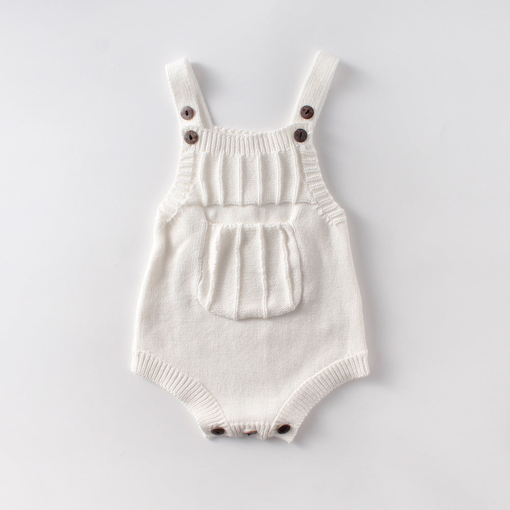 Body en laine tricotée pour fille