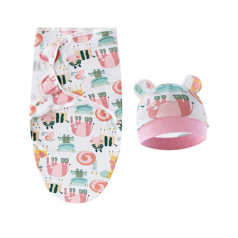 Couverture d'emmaillotage avec bonnet